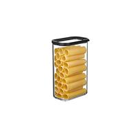 Mepal - Contenitore per Alimenti Modula - Contenitore Trasparente con Coperchio - Organizzatori da Cucina e Contenitore in Plastica - Impilabile ed Ermetico - 2000 ml - Black