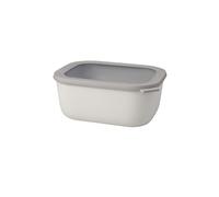 Mepal - Multi Bowl Cirqula Rectangular - Contenitori Plastica con Coperchio - Adatto come Contenitore Ermetico per Frigo, Microonde, Congelatore da Portata - Ciotole Cucina - 3000 ml - Nordic White