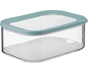 Mepal Contenitore per formaggi Modula - 2000 ml - Frigorifero per formaggio a fette - con inserto anticondensa - lavabile in lavastoviglie, plastica, verde nordico, 22,4 x 16 x 8,6 cm
