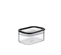 Mepal Contenitore per frigo 2 pezzi Modula, Scatola di Stoccaggio con Coperchio, Adatto per conservare carne e formaggio, Organizzatore per la Cucina, 550 + 2000 ml, Black