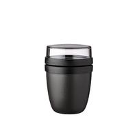 Scatola per gli spuntini Mepal Ellipse Mini 300 + 120 ml Colore: nero