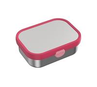 Mepal - Contenitore per il pranzo in acciaio inox Campus - Bento Box per bambini - Contenitore per il pranzo in acciaio inox con scomparti e forchetta - Meal Prep Box con chiusura a clip - Senza BPA e