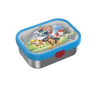Mepal - Contenitore per il pranzo in acciaio inox Campus - Bento Box per bambini - Contenitore per il pranzo in acciaio inox con scomparti e forchetta - Meal Prep Box con chiusura a clip - Senza BPA e