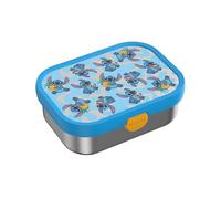 Mepal - Contenitore per il pranzo in acciaio inox Campus - Bento Box per bambini - Contenitore per il pranzo in acciaio inox per bambini con scomparti e forchetta - Meal Prep Box con chiusura a clip