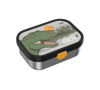 Mepal - Contenitore per il pranzo in acciaio inox Campus - Bento Box per bambini - Contenitore per il pranzo in acciaio inox per bambini con scomparti e forchetta - Meal Prep Box con chiusura a clip