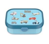 Mepal Contenitore per il pranzo per bambini, con scomparti, senza BPA, a prova di perdite, con stampa colorata (blu)