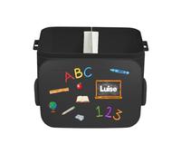 Mepal Contenitore per il pranzo Take a Break personalizzato ABC, contenitore per il pranzo con nome, divisore per l'inizio della scuola, colore nero