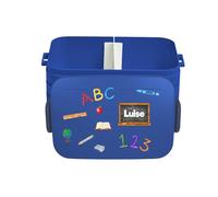 Mepal Contenitore per il pranzo Take a Break personalizzato ABC, contenitore per il pranzo con nome, divisore per l'inizio della scuola, colore blu scuro