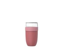 Mepal - Contenitore per il Pranzo XL Ellipse - Tazza di yogurt e di muesli - Scoparti Separati per Yogurt e Muesli - Adatto a Congelatore, Microonde e Lavastoviglie - 750 + 300 ml - Vivid mauve