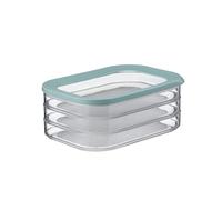 Mepal Contenitore per salumi Modula a 3 strati, per frigorifero, con coperchio, adatto per conservare prodotti a base di carne, 3 x 550 ml, verde nordico