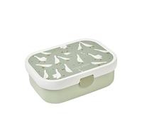 Mepal Little Dutch - Contenitore per il pranzo bambini, con scomparti e forchetta, chiusura a clip, senza BPA, lavabile in lavastoviglie, 750 ml, Little Goose