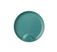 Mepal Mio - Piatto per bambini - Deep turquoise - Piatto in plastica resistente - adatto al forno a microonde - Pratica rientranza sul bordo - Lavabile in lavastoviglie