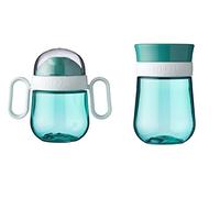 Mepal | Mio Set - 360° | Bicchiere per bambini a partire dai 6 mesi | a prova di perdite, lavabile in lavastoviglie e senza BPA, turchese profondo
