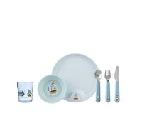 Mepal Mio - Set di stoviglie per bambini - Sailors Bay - 6 pezzi, con piatto, ciotola, bicchiere e set di posate - per bambini - lavabile in lavastoviglie