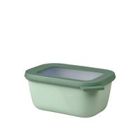 Mepal - Multi Bowl Cirqula Rectangular - Contenitori Plastica con Coperchio - Adatto come Contenitore Ermetico per Frigo, Microonde, Congelatore da Portata - Ciotole Cucina - 750 ml - Nordic Sage
