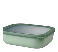 Mepal - Multi Bowl Cirqula Rectangular - Contenitori Plastica con Coperchio - Adatto come Contenitore Ermetico per Frigo, Microonde, Congelatore da Portata - Ciotole Cucina - 2000 ml - Nordic Sage
