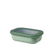 Mepal - Multi Bowl Cirqula Rectangular - Contenitori Plastica con Coperchio - Adatto come Contenitore Ermetico per Frigo, Microonde, Congelatore da Portata - Ciotole Cucina - 500 ml - Nordic Sage