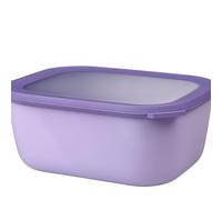 Mepal - Multi Bowl Cirqula Rectangular - Contenitori Plastica con Coperchio - Adatto come Contenitore Ermetico per Frigo, Microonde, Congelatore da Portata - Ciotole Cucina - 3000 ml - Nordic Lilac