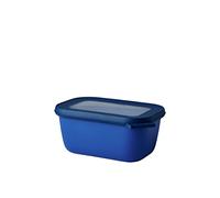 Mepal - Multi Bowl Cirqula Rectangular - Contenitori Plastica con Coperchio - Adatto come Contenitore Ermetico per Frigo, Microonde, Congelatore da Portata - Ciotole Cucina - 750 ml - Vivid blue