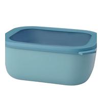 Mepal - Multi Bowl Cirqula Rectangular - Contenitori Plastica con Coperchio - Adatto come Contenitore Ermetico per Frigo, Microonde, Congelatore da Portata - Ciotole Cucina - 3000 ml - Nordic Green