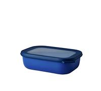 Mepal - Multi Bowl Cirqula Rectangular - Contenitori Plastica con Coperchio - Adatto come Contenitore Ermetico per Frigo, Microonde, Congelatore da Portata - Ciotole Cucina - 1000 ml - Vivid blue