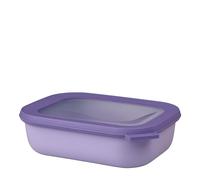 Mepal - Multi Bowl Cirqula Rectangular - Contenitori Plastica con Coperchio - Adatto come Contenitore Ermetico per Frigo, Microonde, Congelatore da Portata - Ciotole Cucina - 1000 ml - Vivid lilac