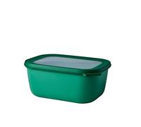 Mepal - Multi Bowl Cirqula Rectangular - Contenitori Plastica con Coperchio - Adatto come Contenitore Ermetico per Frigo, Microonde, Congelatore da Portata - Ciotole Cucina - 1500 ml - Vivid green