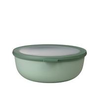 Mepal - Multi Bowl Cirqula Round - Contenitori Plastica con Coperchio - Adatto come contenitore ermetico per Frigo, microonde, Congelatore e piatti da portata - Ciotole Cucina - 2250 ml - Nordic Sage
