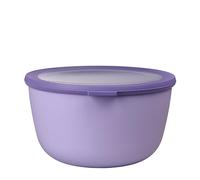 Mepal - Multi Bowl Cirqula Round - Contenitori Plastica con Coperchio - Adatto come contenitore ermetico per Frigo, microonde, Congelatore e piatti da portata - Ciotole Cucina - 3000 ml - Nordic Lilac