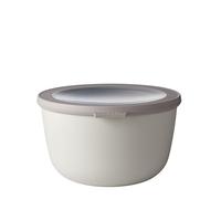 Mepal - Multi Bowl Cirqula Round - Contenitori Plastica con Coperchio - Adatto come contenitore ermetico per Frigo, microonde, Congelatore e piatti da portata - Ciotole Cucina - 2000 ml - Nordic white