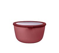 Mepal - Multi Bowl Cirqula Round - Contenitori Plastica con Coperchio - Adatto come contenitore ermetico per Frigo, microonde, Congelatore e piatti da portata - Ciotole Cucina - 3000 ml - Vivid mauve