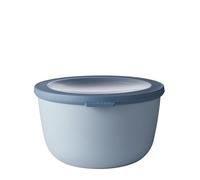 Mepal - Multi Bowl Cirqula Round - Contenitori Plastica con Coperchio - Adatto come contenitore ermetico per Frigo, microonde, Congelatore e piatti da portata - Ciotole Cucina - 2000 ml - Nordic Blue