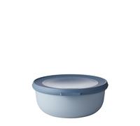 Mepal - Multi Bowl Cirqula Round - Contenitori Plastica con Coperchio - Adatto come contenitore ermetico per Frigo, microonde, Congelatore e piatti da portata - Ciotole Cucina - 750 ml - Nordic Blue
