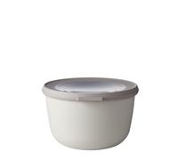 Mepal - Multi Bowl Cirqula Round - Contenitori Plastica con Coperchio - Adatto come contenitore ermetico per Frigo, microonde, Congelatore e piatti da portata - Ciotole Cucina - 1000 ml - Nordic white