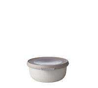Mepal - Multi Bowl Cirqula Round - Contenitori Plastica con Coperchio - Adatto come contenitore ermetico per Frigo, microonde, Congelatore e piatti da portata - Ciotole Cucina - 350 ml - Nordic White