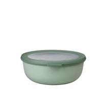 Mepal - Multi Bowl Cirqula Round - Contenitori Plastica con Coperchio - Adatto come contenitore ermetico per Frigo, microonde, Congelatore e piatti da portata - Ciotole Cucina - 1250 ml - Nordic sage