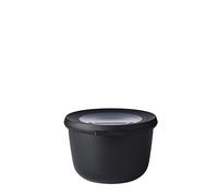 Mepal - Multi Bowl Cirqula Round - Contenitori Plastica con Coperchio - Adatto come contenitore ermetico per Frigo, microonde, Congelatore e piatti da portata - Ciotole Cucina - 500 ml - Nordic black