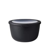 Mepal - Multi Bowl Cirqula Round - Contenitori Plastica con Coperchio - Adatto come contenitore ermetico per Frigo, microonde, Congelatore e piatti da portata - Ciotole Cucina - 2000 ml - Nordic black
