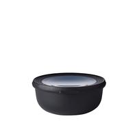 Mepal Ciotola Multi Bowl Cirqula Round - 750 ml, con coperchio ermetico, Nordic Black