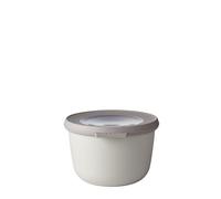 Mepal - Multi Bowl Cirqula Round - Contenitori Plastica con Coperchio - Adatto come contenitore ermetico per Frigo, microonde, Congelatore e piatti da portata - Ciotole Cucina - 500 ml - Nordic White
