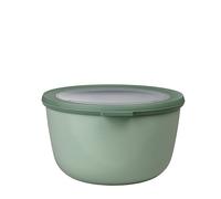 Mepal - Multi Bowl Cirqula Round - Contenitori Plastica con Coperchio - Adatto come contenitore ermetico per Frigo, microonde, Congelatore e piatti da portata - Ciotole Cucina - 2000 ml - Nordic Sage