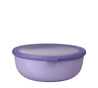 Mepal - Multi Bowl Cirqula Round - Contenitori Plastica con Coperchio - Adatto come contenitore ermetico per Frigo, microonde, Congelatore e piatti da portata - Ciotole Cucina - 2250 ml - Vivid lilac