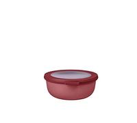Mepal - Multi Bowl Cirqula Round - Contenitori Plastica con Coperchio - Adatto come contenitore ermetico per Frigo, microonde, Congelatore e piatti da portata - Ciotole Cucina - 1250 ml - Vivid mauve