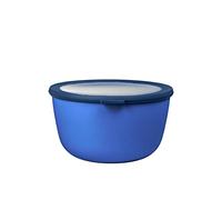 Mepal - Multi Bowl Cirqula Round - Contenitori Plastica con Coperchio - Adatto come contenitore ermetico per Frigo, microonde, Congelatore e piatti da portata - Ciotole Cucina - 3000 ml - Vivid blue