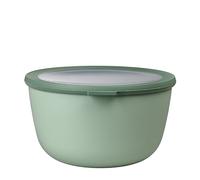 Mepal - Multi Bowl Cirqula Round - Contenitori Plastica con Coperchio - Adatto come contenitore ermetico per Frigo, microonde, Congelatore e piatti da portata - Ciotole Cucina - 3000 ml - Nordic Sage