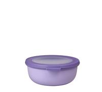 Mepal - Multi Bowl Cirqula Round - Contenitori Plastica con Coperchio - Adatto come contenitore ermetico per Frigo, microonde, Congelatore e piatti da portata - Ciotole Cucina - 750 ml - Nordic Lilac