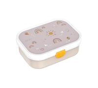 Mepal - Porta Pranzo Campus - Porta Pranzo Bento per Bambini - Porta Pranzo con Scomparto Bento e Forchetta - Con Chiusura a Clip - Senza BPA e Lavabile in Lavastoviglie - 750 ml - Sunshine & Rainbow