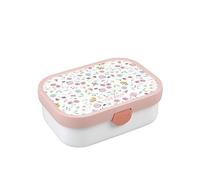 Mepal 107440065243 Porta Pranzo Campus - Porta Pranzo Bento per Bambini, con Scomparto Bento e Forchetta, Con Chiusura a Clip, Senza BPA e Lavabile in Lavastoviglie -750ml - Flowers & Butterflies