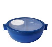 Mepal Portapranzo bento di Base Vita, Vasche rimovibili, Vaschetta e vassoio per il condimento, Bento box, Porta pranzo per insalate, 1500 ml, Vivid blue