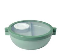 Mepal Portapranzo bento di Base Vita, Vasche rimovibili, Vaschetta e vassoio per il condimento, Bento box, Porta pranzo per insalate, 1500 ml, Nordic sage